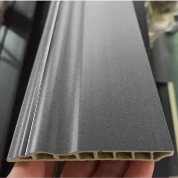 Length 2m 2.7m 3m PVC Skirting Board Plastic For Supermarkets Application