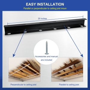 Folding Rack for Garage Ceiling Mount Overhead Storage Bin Multifunctional and