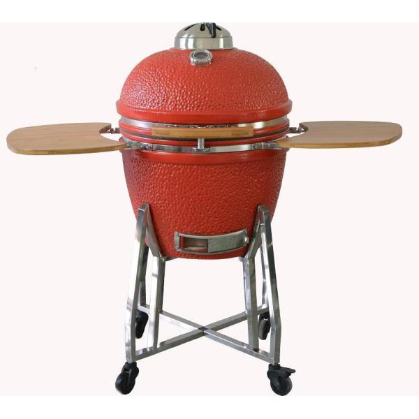 Buy 21&quot; Kamado Grills Ceramic BBQ Kamado (Charcoal  BBQ)-Red at wholesale prices