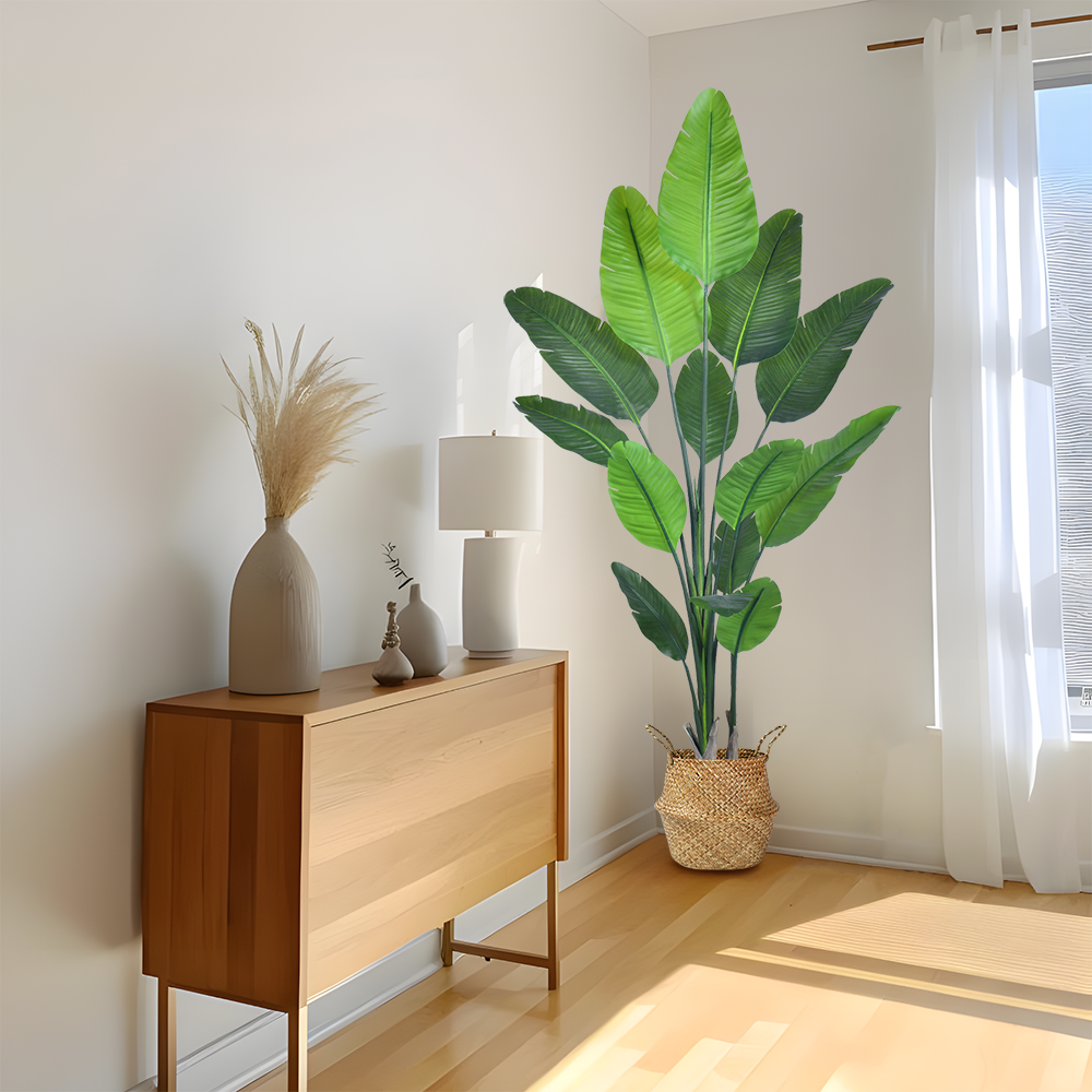 Wholesale 180cm (5.9ft) Artificial House Plants Indoor Bird of Paradise Tree - Model K | Haihong Factory Direct | Large Faux Plants for Home Decor |