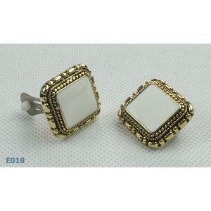 2012 fashion square zirconia stud earrings for engagement, gift, party, wedding