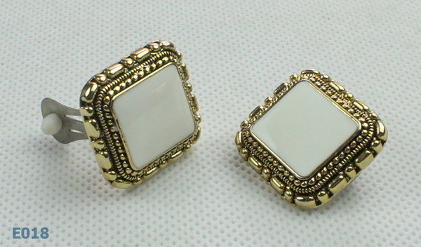 2012 fashion square zirconia stud earrings for engagement, gift, party, wedding