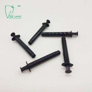 Black Dental 3ml Luer Lock Syringe Without Needle