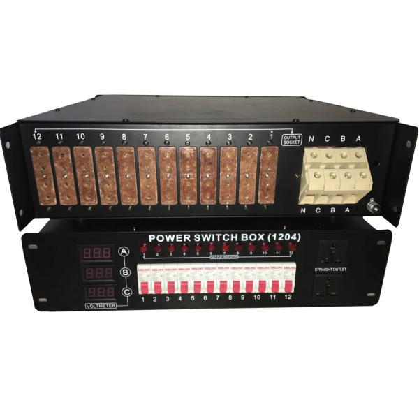 Buy Three phase input  12chX20A Power Dmx Switch Box with CE certification at wholesale prices
