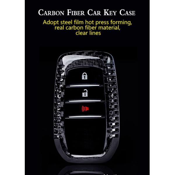 Alphard Black Anti Scratch Carbon Fiber Car Key Case