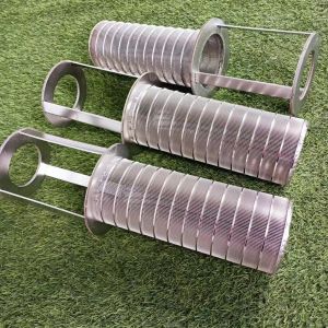 Quality Smooth Edge Treatment Wedge Wire Baskets 3.2mm Slot Length and High Weave Density for sale