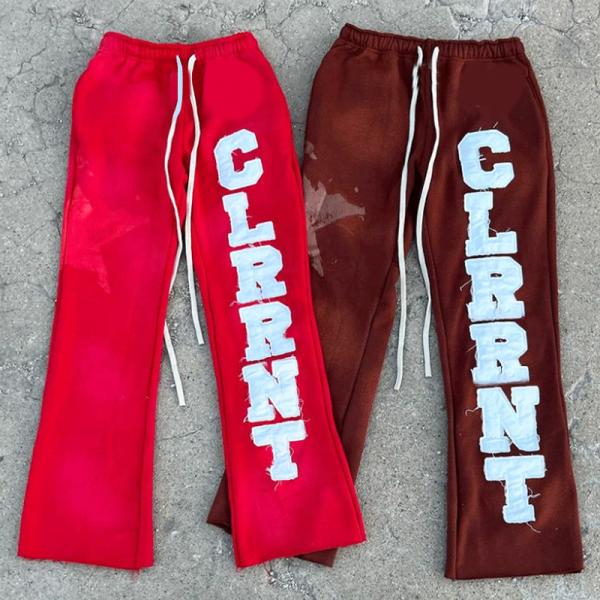 Customization Flared Jogging Pants Urban Wear Joggers Mens Streetwear Track Pants Windproof