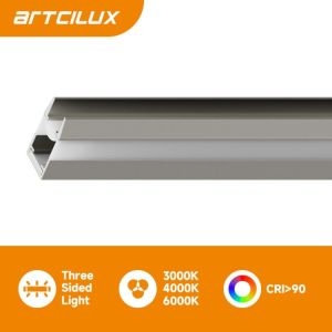 A2102 Surface Mounted LED Glass Clip Light 1000*24*12mm DC12V 7.2W/m SMD2835