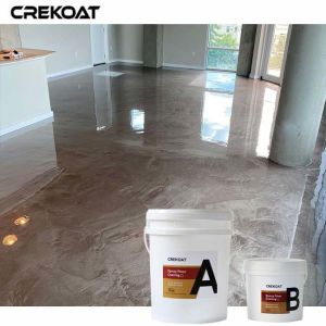 China Reflective Metallic Epoxy Floor Coating High Gloss Or Matte Finish on sale