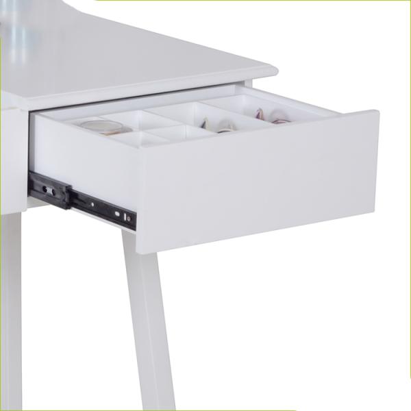 Bedroom Two Felt Lining Drawers 3mm Mirror Wooden Dressing Table