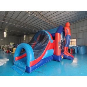 Manufacture Bouncy Castler Inflatable Bouncer Combo With Slide SpidermMan Castle
