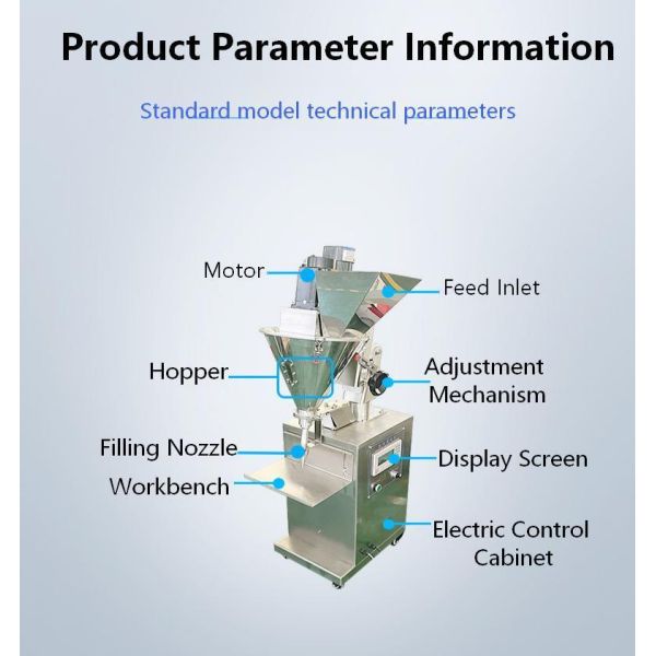 Manufacturer Supplied CH-FMGZ02 Semi-automatic Freeze-drying Plastic/Glass Bottle Powder Quantitative Filling High-Accuracy Small Dose