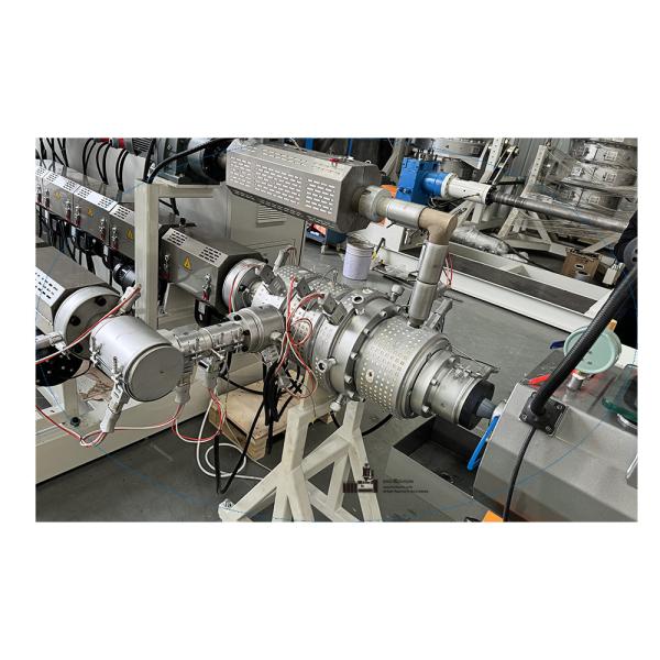 380V 50HZ Single Screw HDPE Pipe Extruder Machine / PE Pipe Manufacturing Plant