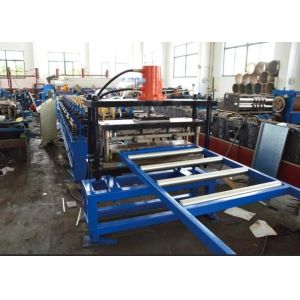 PLC Control Shelf Box Metal Roll Forming Systems 3-5 M/ Min Speed With Hydraulic