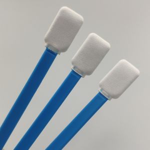 Polyester Swabs Material Polypropylene Flat Rectangle Head 5 Inch Surface Clean