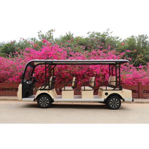 7.5KW Trojan Battery Sightseeing Electric Bus For Tourist Area 11 Passenger