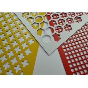 Hexagonal Perforated Metal Mesh 0.5-8mm Thickness For Architectural Applications