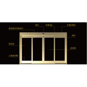 China Durable Sensor Commercial Automatic Sliding Doors , Aluminum Frame Glass Door on sale