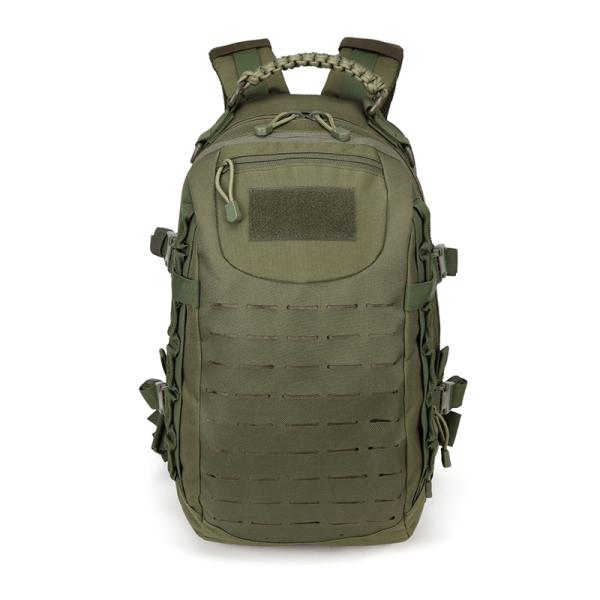 25L 900D Oxford Fabric Waterproof Daysack with Laser-Cut Molle Assorted Logo Accepted
