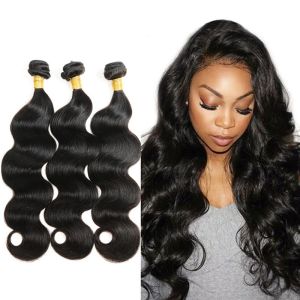 100 Virgin Peruvian Human Hair Weave / Natural Body Wave Hair Extensions
