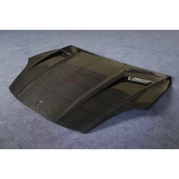 2019 Black Porsche Cayenne Body Kit TH Style Hood Engine Cover Dry Carbon Fiber