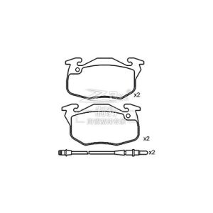 Quality Toyota 04465-35290 D1210 ACT1210 Brake Pad Set with Original Equipment Number 04465-35290 for sale