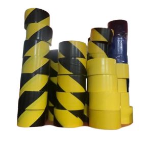 Traffic Printed BOPP Tape Roll Black and Yellow Warning Tape