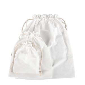 Logo Printing Sublimation Canvas Bags Storage Sublimation Drawstring Bag