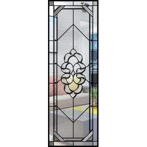 Clear / Bronze Exquisitely Custom Beveled Glass Panels Stunningly Flat Round