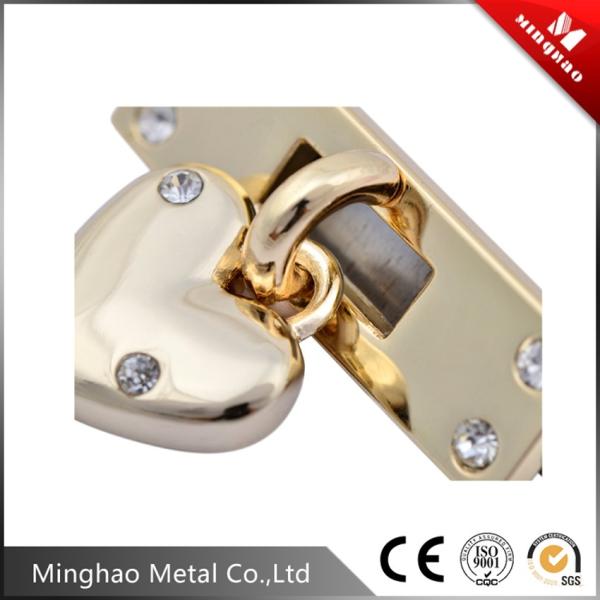 Heart-shaped handbag decoration accessories for bag parts,41.88*13.17mm