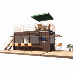 10ft 20ft Two-story Pop-up Container Bar designed with Modern Design Style and