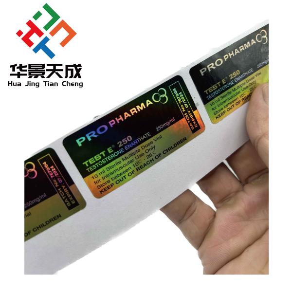 Test Un Steroide Injection Vial Labels Steroide Label Sticker Hologram