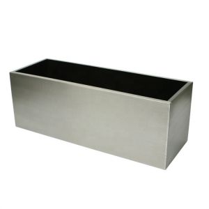 Flower pot rectangular metal stainless steel flower planter