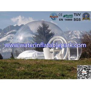 1.0mm Clear PVC Inflatable Lawn Bubble Tent For Family Rest Sleep