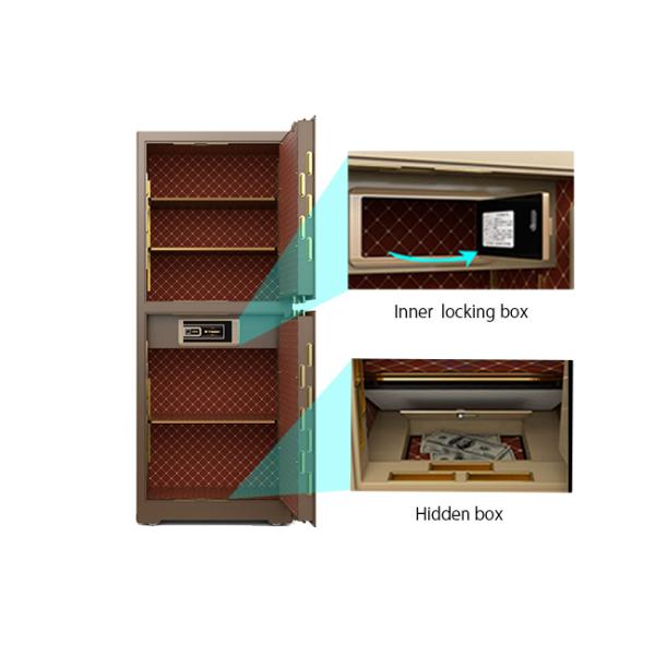 H1880mm Commercial Deposit Safe Fingerprint Lock and Alarm System for Secure Storage