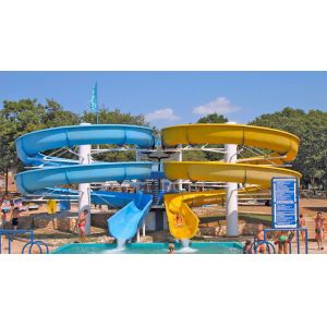 Water Aquatic Park Water Entertainment Equipment Fiberglass Slide