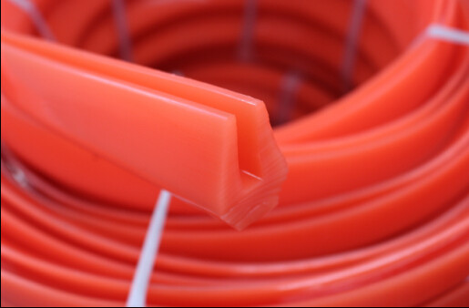 Buy U Profile Industrial Extruded Polyurethane Anti-oil Red , Solvent Resistance at wholesale prices