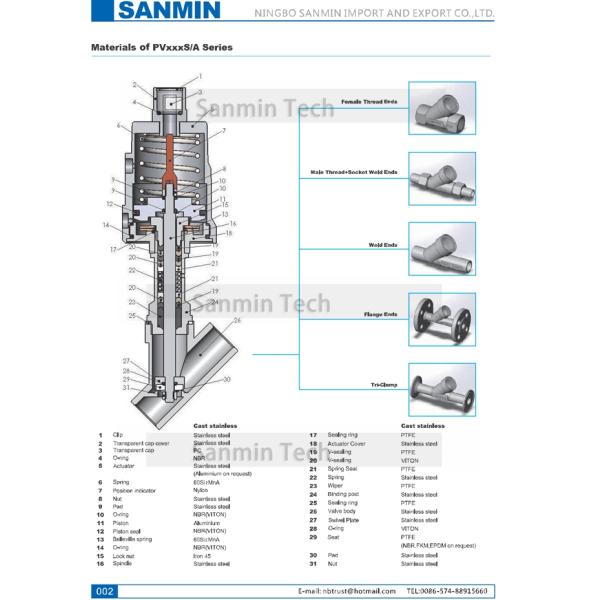 JDF100 2 Way Stainless Steel Pneumatic Angle Seat Valve Actuator Piston Control Valve For Air Oil Gas