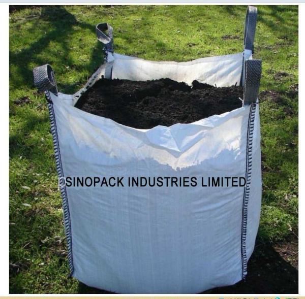 Buy Standard U-panel 1.5 ton Big Bag FIBC with open top for construction at wholesale prices