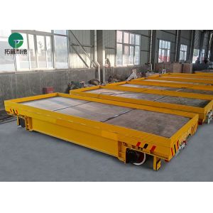 35T Transfer Electric Conducting Rail Self Propelling Flat Trolley