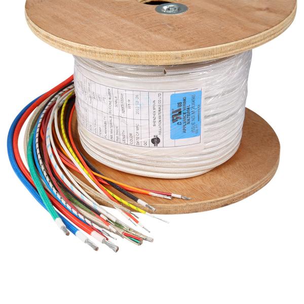 Buy 11mil Silicone Rubber Fiberglass Braiding Cable Alloy Spirally Conductor at wholesale prices
