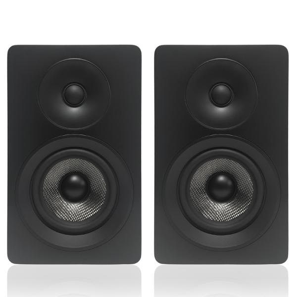 5.25 Inch Passive Bookshelf Speakers Matte White HiFi Studio Loudspeakers 150W RMS