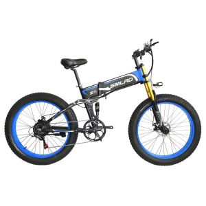1kw Motor Folding Fat Tyre Electric Bike , ODM Electric Assist Mountain Bike