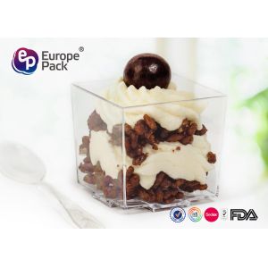 Recyclable Disposable Plastic Dessert Cup 60Ml Disposable Pudding Cups