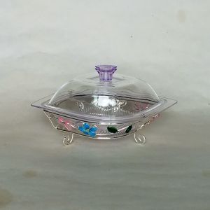 Iron base plate date palm bowl（5）