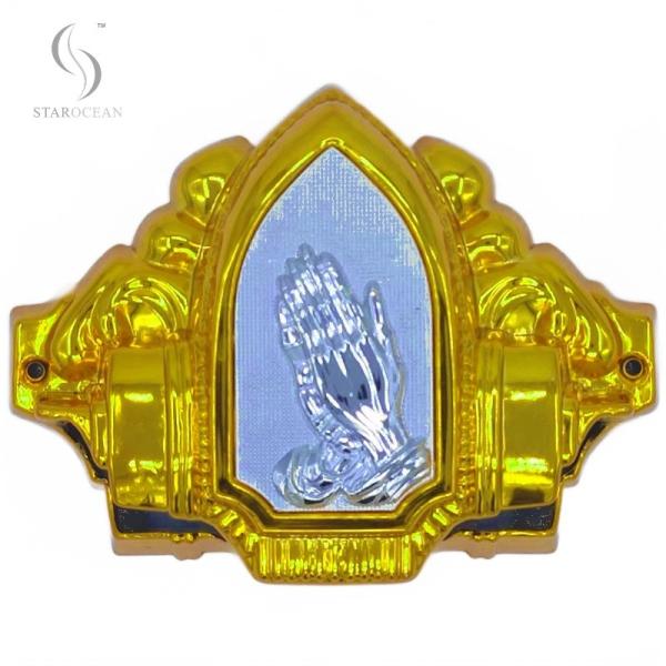 High Quality Plastic Silver Coffin Corner Funeral Decoration Supplies Wholesale 20#S