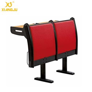 Upholstery Fabric University Steel Book Holder College Classroom Seating With