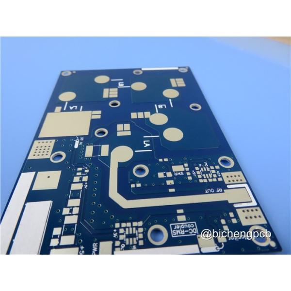 Buy 30mil RF-45 PCB High Frequency PCB with Blue Solder Mask Coating Immersion Silver on Pads at wholesale prices