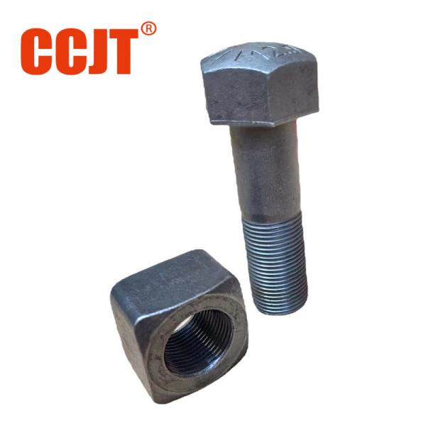 High Tensile High Strength Plow Track Shoe Bolts And Nuts M40 M28 M16 Hex Flange
