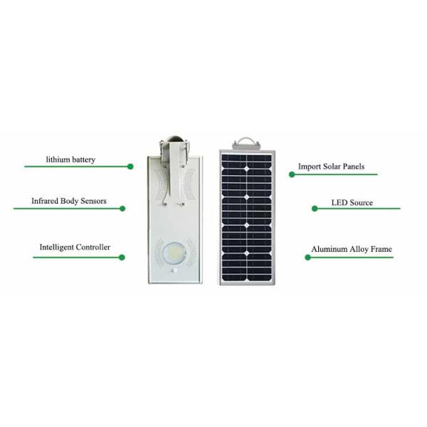 60W Outdoor Low Price Led 60W All In One Solar Street Light With Pole